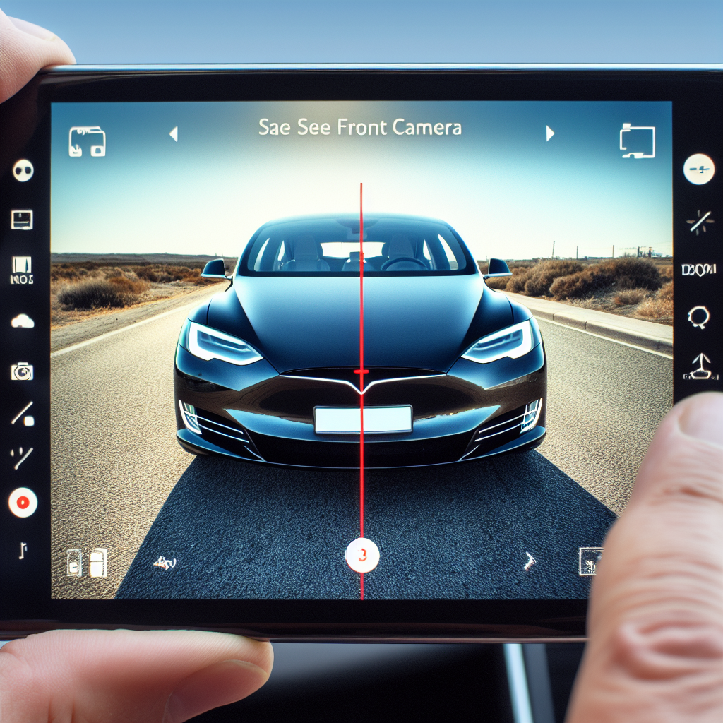 how to see front camera on tesla
